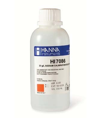 Hanna Standard Solution at 23 g/L Na+ - HI7086M