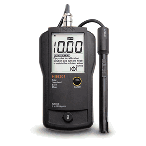 Hanna TDS Portable Meter 1 mg/L resolution - HI86301