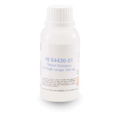 Hanna Titrant Solution for High Range Acidity - HI84430-51 Hanna Titrant Solution for High Range Acidity - HI84430-51