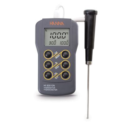 Hanna Waterproof Thermistor Thermometer with Calibration Feature - HI93510N