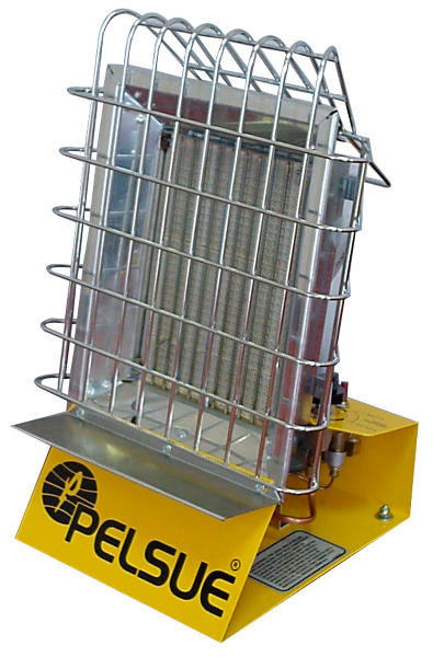 Pelsue Radiant Heater, 16,000 BTU Propane with 20' Hose u0026 Regulator - 1557B