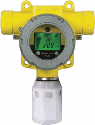 Honeywell Analytics Sensepoint XCD Gas Detector, 4 to 20 mA output, ATEX/IECEx/Asian approvals, 2 x M20 entries, painted LM25, includes catalytic sensor cartridge 0 to 100%LEL, user selectable FSD between 20% and 100%LEL (10%LEL resolution), includes nylon weather protection - SPXCDALMFX