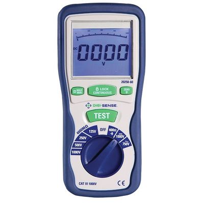Digi-Sense 1kV Handheld Insulation Tester - WD-20250-60 Digi-Sense 1kV Handheld Insulation Tester - WD-20250-60