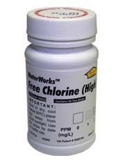 ITS Free Chlorine High Range Test Strips, bottle of 50 - 480022