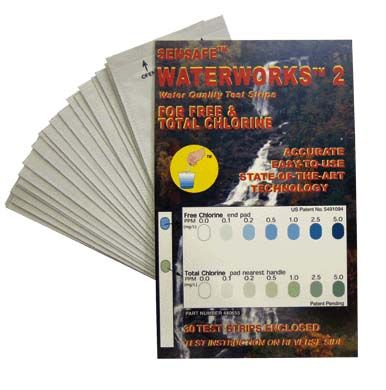 ITS Free Chlorine Water Quality Test Strips, 30 packets of 1 - 480655