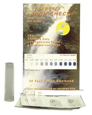ITS SenSafe Iron Check, (Fe+2) Test Strips, 30 pkts of 1 - 480125