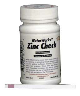 ITS WaterWorks Zinc Test Strips, Bottle of 50 - 480026