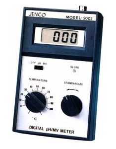 Jenco pH/mV Handheld Meter with LCD Digital Display - 5003
