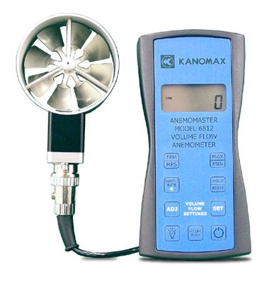 Kanomax Model 6812 1.00" Vane Anemomaster Velocity / Volume Kanomax Model 6812 1.00" Vane Anemomaster Velocity / Volume