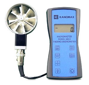 Kanomax Model 6813 2.75" Vane Anemomaster Velocity / Temperature