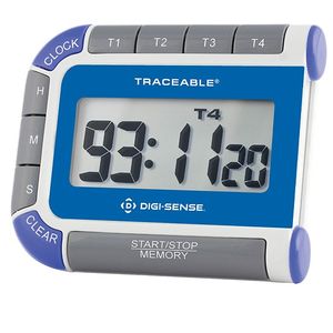 Digi-Sense Traceable Color Frame Four-Channel Timer with Calibration - 06449-08
