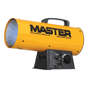 Master 60,000 BTU LP Forced Air Heater - MH-60V-GFA-A