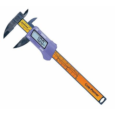 Digi-Sense Cole-Parmer Traceable Carbon Fiber Digital Caliper with Calibration; 0 to 6" - 97152-17
