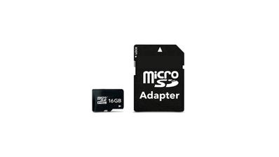 Handheld 16 GB Micro-SD Card, SDHC, with SD Adapter - MSD-16GB-U