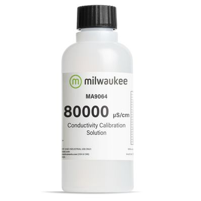 Milwaukee 80,000 ?S/cm Conductivity Calibration Solution - 230 ml Bottle - MA9064