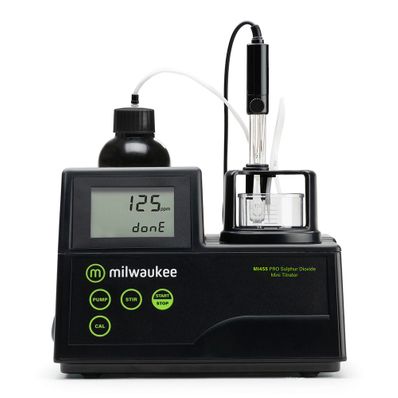 Milwaukee Mi455 Mini-titrator for the determination of FREE & TOTAL SULPHUR DIOXIDE in wine analysis