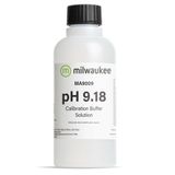 Milwaukee pH 9.18 Calibration Buffer Solution @ C/77 F: accuracy +/- 0.01 pH - 230 ml - MA9009