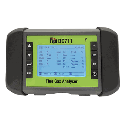 TPI DC711 Combustion Analyzer with O2, CO, NOX and Hydro Carbon measurement - DC711NHC