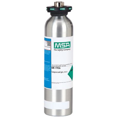 MSA 34L Calibration Gas Cylinder, 20PPM H2S, 10PPM SO2 - 10153806