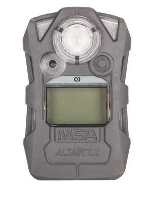 MSA Altair 2X Single Gas Detector, CO (35,100), Gray - 10157971