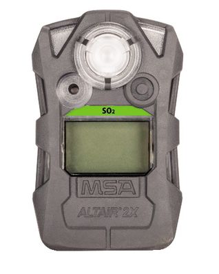 MSA Altair 2X Single Gas Detector, SO2 (2, 5), Charcoal - 10154077