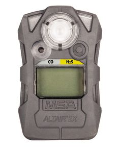 MSA Altair 2XT Two-Tox Gas Detector, CO-H2/H2S (CO: 25, 100; H2S: 10, 15), Charcoal - 10154071