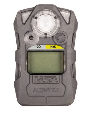 MSA Altair 2XT Two-Tox Gas Detector, CO/H2S (CO: 25, 100; H2S: 10, 15), Charcoal - 10154040