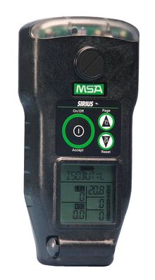 MSA Sirius Multigas Detector Kit Includes PID with 10.6 eV Lamp (0-2000 PPM), 0-100% LEL, Oxygen (0-25%), Carbon Monoxide (0-500 PPM), Lithium Ion includes Charger & Cord, 10 Foot Polyurethane, 1 Foot Probe, Retractable Carrying Line with Belt Clip, Red Rubber Boot, Econo-Cal Fixed-Flow Regulator Calibration Kit, Data Link Module, Standard Red PVC Case, Standard Easy-access Lamp Cap - 10051157