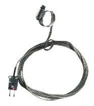 Digi-Sense 0.44-1.00" Dia. Hose Clamp Surface Thermocouple Probe with SS Cable, Type T - WD-08469-24 Digi-Sense 0.44-1.00" Dia. Hose Clamp Surface Thermocouple Probe with SS Cable, Type T - WD-08469-24