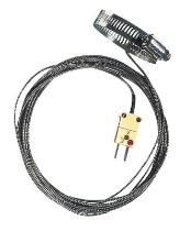 Digi-Sense 1.25-2.25" Dia. Hose Clamp Surface Thermocouple Probe with SS Cable, Type T - WD-08469-44