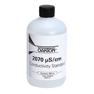 Oakton 2070 S Conductivity/TDS Calibration Solution 500 mL (1-pint) Bottle - WD-00653-27