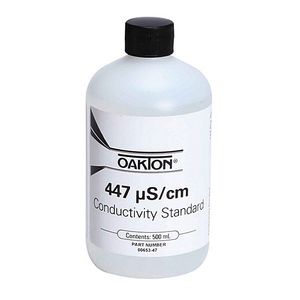 Oakton 447 S Conductivity/TDS Calibration Solution 500 mL (1-pint) Bottle - WD-00653-47