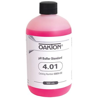 Oakton Buffer Solution, pH 4.01; 12 x 500 mL Bottles/Cs - WD-05942-21