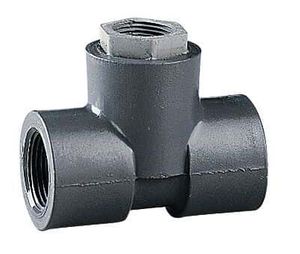 Oakton Cole-Parmer 1" NPT(F) T-fitting with 1/2" NPT(F), PVDF Adapter Installed in Branch - WD-27003-86