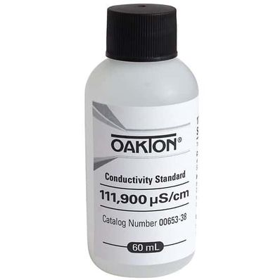 Oakton Conductivity and TDS Standard, 111,900 µS; 5 x 60 mL Bottles/Pk - WD-00653-38