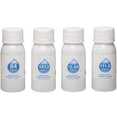 Oakton Conductivity and TDS Standards Pack, 84 S, 1413 S, 12.88 mS, and 111.8 mS; 60-mL of each - WD-35661-09