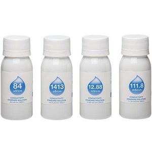 Oakton Conductivity and TDS Standards Pack, 84 S, 1413 S, 12.88 mS, and 111.8 mS; 60-mL of each - WD-35661-09