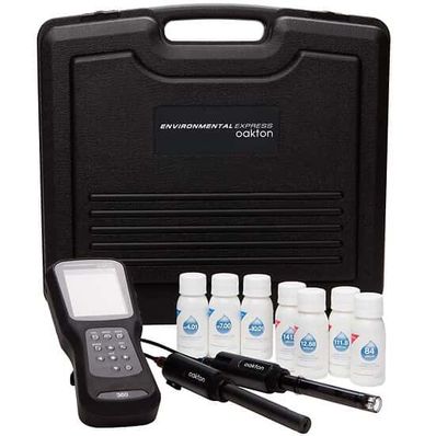 Oakton PC360 Waterproof Dual-Channel pH, ORP, Conductivity, TDS, Resistivity, and Salinity Smart Handheld Meter Kit - WD-35660-76