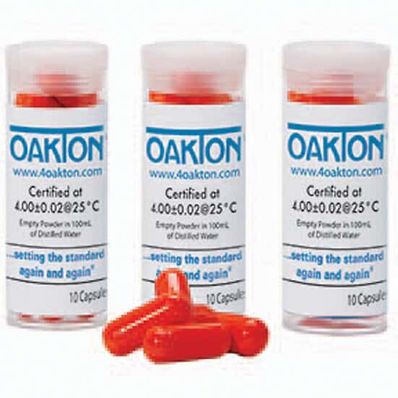 Oakton Buffer Capsules, pH 4; 10/Pk - WD-35850-12 Oakton Buffer Capsules, pH 4; 10/Pk - WD-35850-12