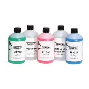 Oakton pH Solutions Pack; pH 4.01/7.00/10.00, Storage/Cleaning, 500 mL each - WD-05942-15