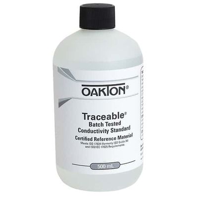 Oakton Traceable� Conductivity and TDS Standard, Batch-Tested, 10 �S; 500 mL - WD-00652-24