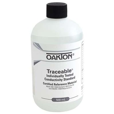 Oakton Traceable® Conductivity and TDS Standard, Individually-Tested, 1413 µS; 500 mL - WD-00652-50