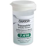 Oakton Traceable One-Shot Buffer Solution, Clear, pH 7.416; 6 x 100 mL Vials - WD-00655-36
