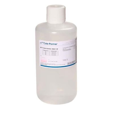 Oakton Traceable pH Standard Buffer with Calibration, Clear, pH 4, 1000 mL - WD-00651-30