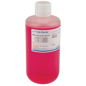 Oakton Traceable pH Standard Buffer with Calibration, Red, pH 4; 1000 mL - WD-00651-36