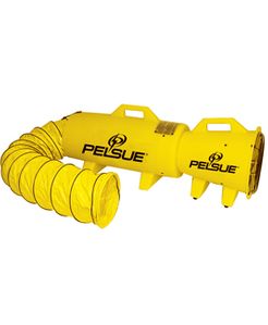 Pelsue Axial Blower, Plastic Housing, with 15' Hose/Canister, 1/4HP, 12 Volt DC - 1475P