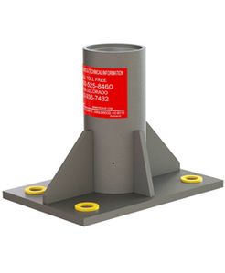 Pelsue Floor Mounted Center Baseplate/Sleeve, Powder Coated Steel - DSP-F2 Pelsue Floor Mounted Center Baseplate/Sleeve, Powder Coated Steel - DSP-F2