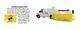 Pelsue Interlocking Series Work Tent - yellow and white, 8' x 8' x 6.5' H, with case - 6508DSB