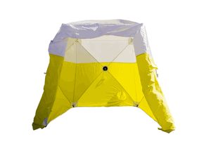 Pelsue Interlocking Series Work Tent - yellow and white, 6' x 6' x 6' H, with case - 6506DSB Pelsue Interlocking Series Work Tent - yellow and white, 6' x 6' x 6' H, with case - 6506DSB