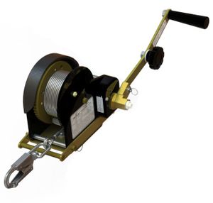 Pelsue Personnel Hoist with 50' Stainless Steel Cable and Pelsue Davit Bracket - PH05C